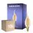 Multipack 10x Noxion Lucent LED E14 Candle Filament Amber BA35 4.5W 400lm - 822 Extra Warm White | Dimmable - Replaces 35W