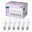 Multipack 6x Philips Bulb LED E27 Pear Frosted 13W 1521lm - 840 Cool White