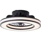 Brilliant Mondello Ceiling Fan Plastic Black 23W 3100lm - 827-865 CCT | 420mm - Remote Control Dimmable