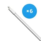 Multipack 6x LED Waterproof Batten 27W 2970lm - 840 Cool White | 150cm